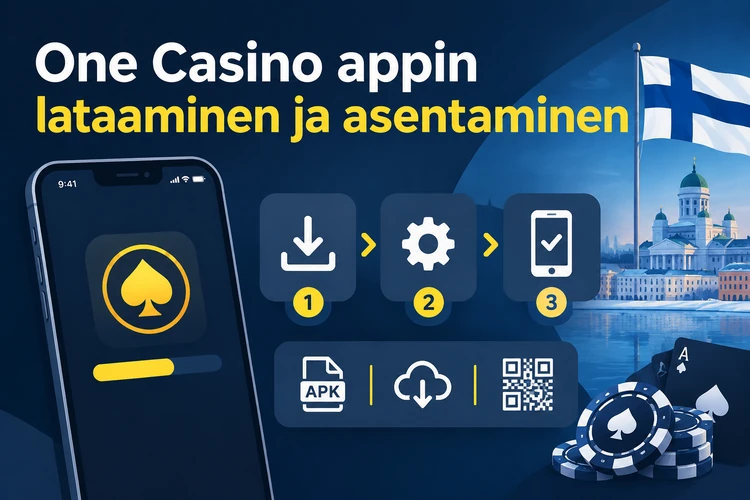 One Casino appin lataaminen ja asentaminen
