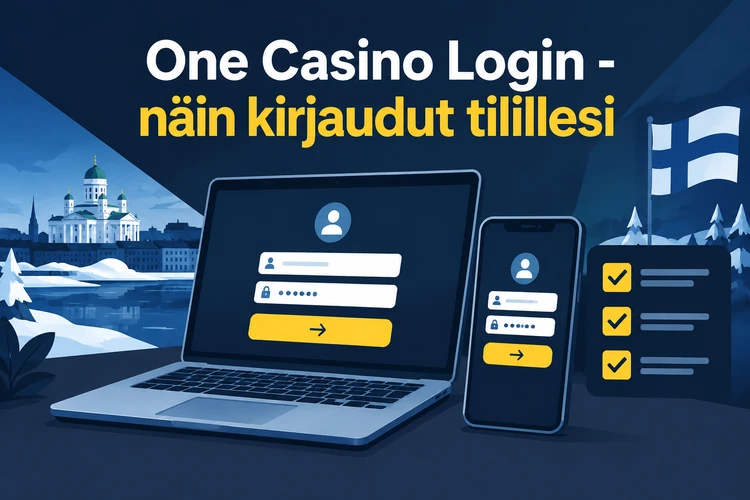 One Casino Login - näin kirjaudut tilillesi