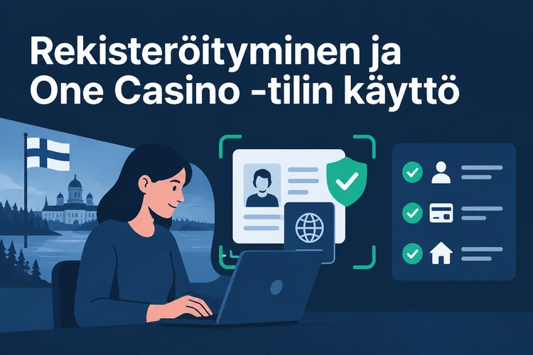 Rekisteröityminen ja One Casino -tilin käyttö