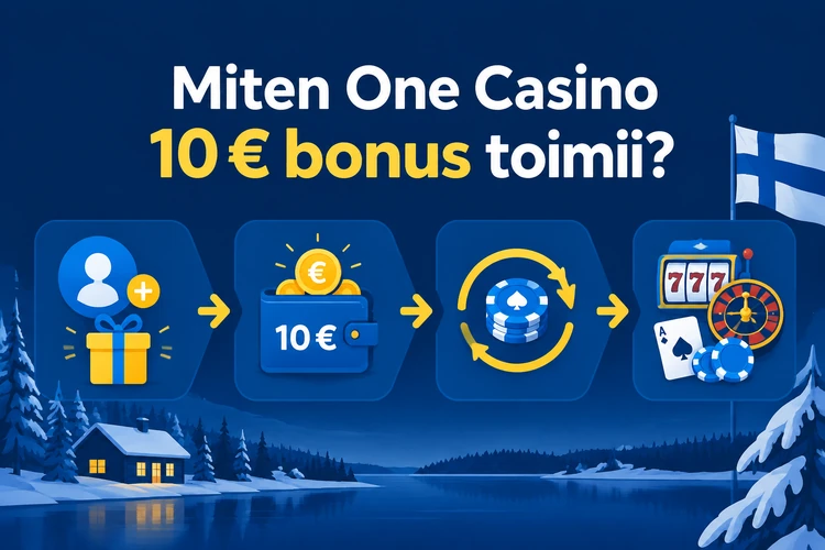Miten One Casino 10 € bonus toimii?